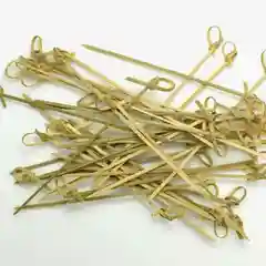 Шпажки для канапе, закусок, деревянные, узелок 9 см, 100 шт