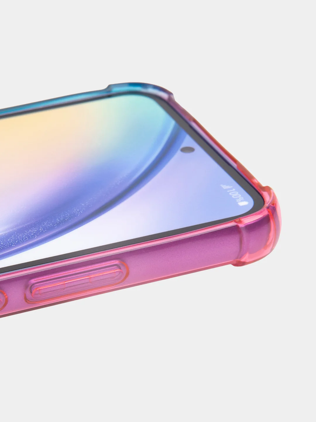 Розовый чехол для Samsung Galaxy A54 противоударный силиконовый ROSCO, прозрачный, усиленные углы