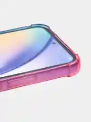 Розовый чехол для Samsung Galaxy A54 противоударный силиконовый ROSCO, прозрачный, усиленные углы