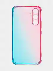 Розовый чехол для Samsung Galaxy A54 противоударный силиконовый ROSCO, прозрачный, усиленные углы