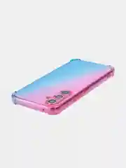 Розовый чехол для Samsung Galaxy A54 противоударный силиконовый ROSCO, прозрачный, усиленные углы
