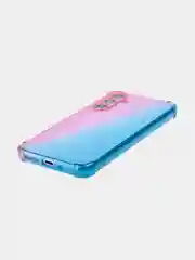 Розовый чехол для Samsung Galaxy A54 противоударный силиконовый ROSCO, прозрачный, усиленные углы
