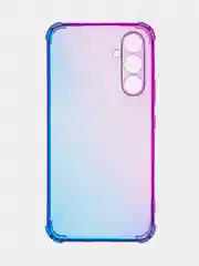 Фиолетовый чехол для Samsung Galaxy A54 противоударный силиконовый ROSCO, прозрачный, усиленные углы