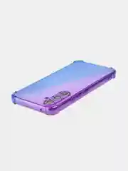 Фиолетовый чехол для Samsung Galaxy A54 противоударный силиконовый ROSCO, прозрачный, усиленные углы