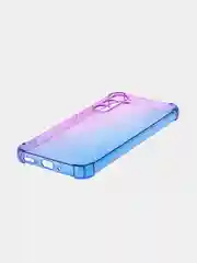 Фиолетовый чехол для Samsung Galaxy A54 противоударный силиконовый ROSCO, прозрачный, усиленные углы