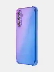 Фиолетовый чехол для Samsung Galaxy A54 противоударный силиконовый ROSCO, прозрачный, усиленные углы