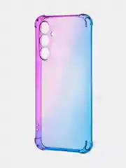 Фиолетовый чехол для Samsung Galaxy A54 противоударный силиконовый ROSCO, прозрачный, усиленные углы