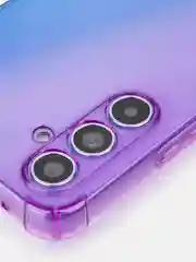Фиолетовый чехол для Samsung Galaxy A54 противоударный силиконовый ROSCO, прозрачный, усиленные углы