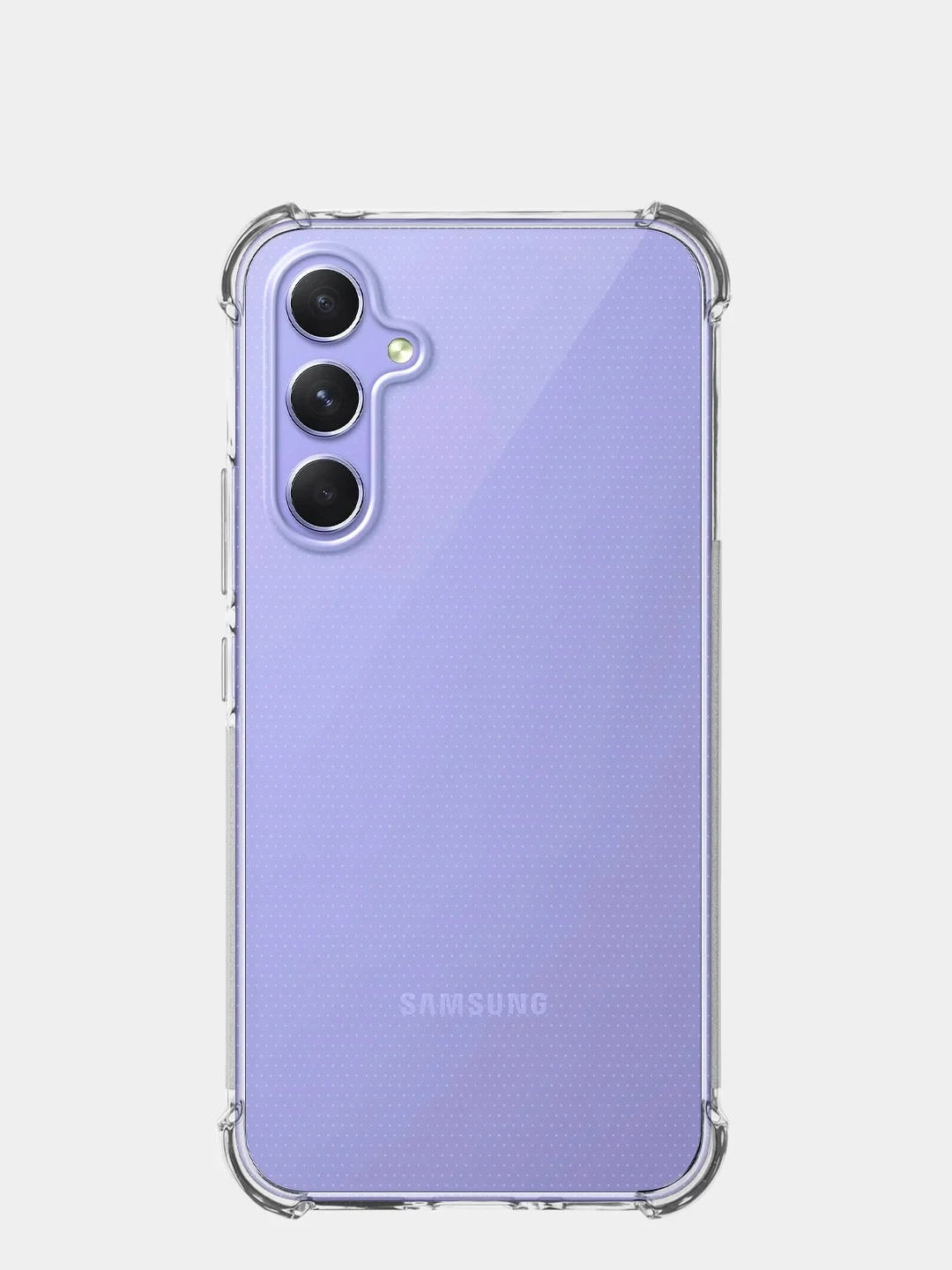 Прозрачный чехол для Samsung Galaxy A54 противоударный силиконовый BROSCORP прозрачный, защита углов
