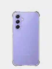 Прозрачный чехол для Samsung Galaxy A54 противоударный силиконовый BROSCORP прозрачный, защита углов