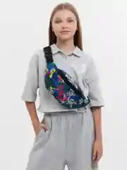 Синий сумка бананка детская, унисекс