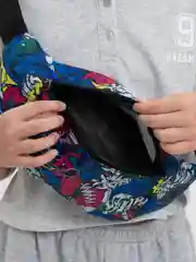 Синий сумка бананка детская, унисекс