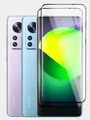 Прозрачный 1-2 шт стекло 3D для Xiaomi 12, 12X, 12S защитное BROSCORP закаленное со шпателем и рамкой