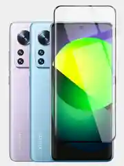 Прозрачный 1-2 шт стекло 3D для Xiaomi 12, 12X, 12S защитное BROSCORP закаленное со шпателем и рамкой