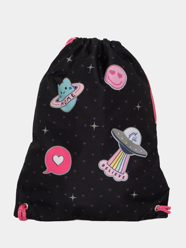Мешок для обуви Brauberg Space sweets, сумка для сменки в школу, с карманом, подкладкой