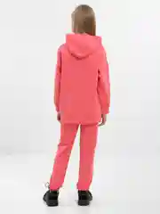 Розовый спортивный костюм из футера без начеса