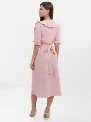 Розовый платье женское летнее муслиновое