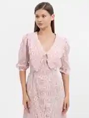 Конфетный платье женское летнее муслиновое