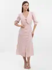 Конфетный платье женское летнее муслиновое