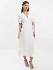 Белый платье женское летнее муслиновое