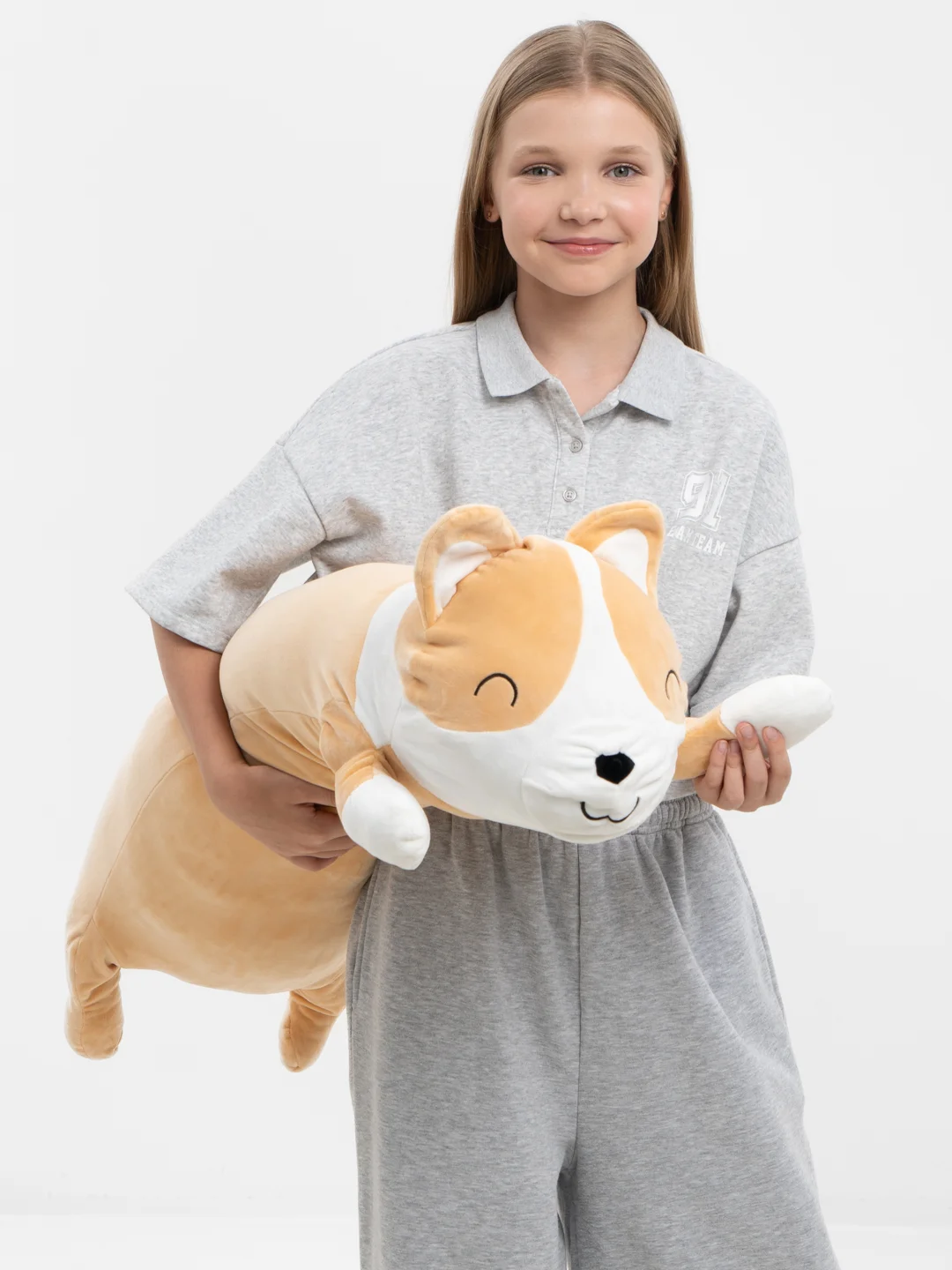 Корги мягкая игрушка, гусь обнимусь, кот батон Хаски, разные размеры