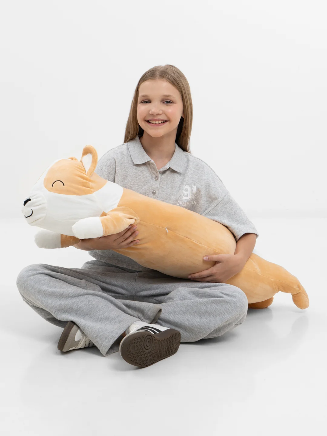 Корги мягкая игрушка, гусь обнимусь, кот батон Хаски, разные размеры