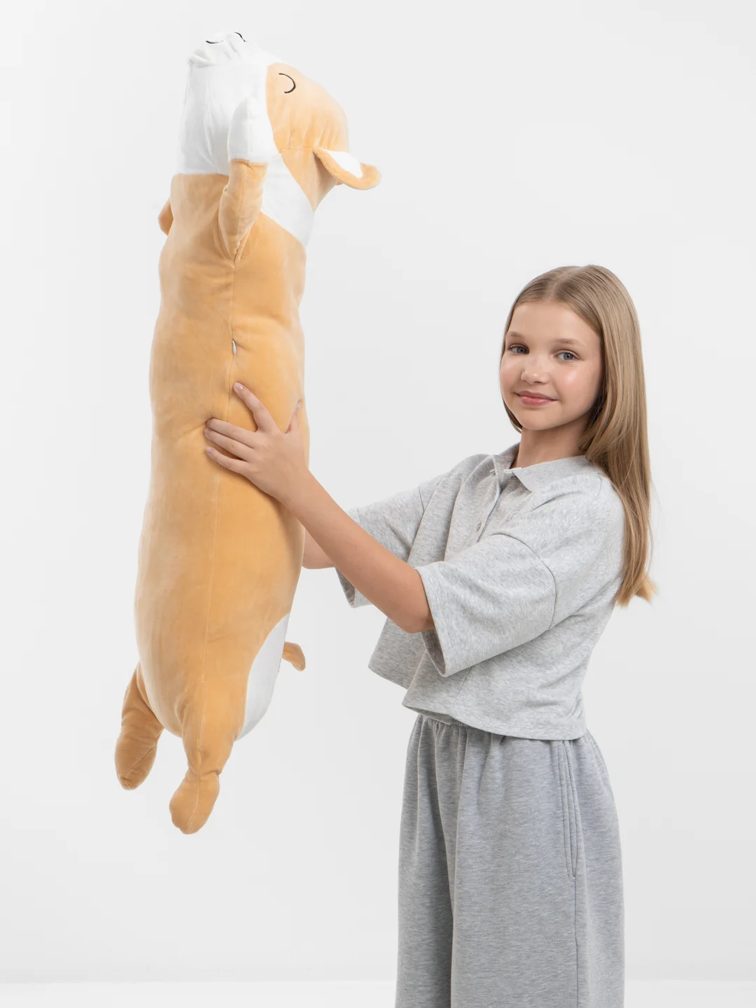 Корги мягкая игрушка, гусь обнимусь, кот батон Хаски, разные размеры