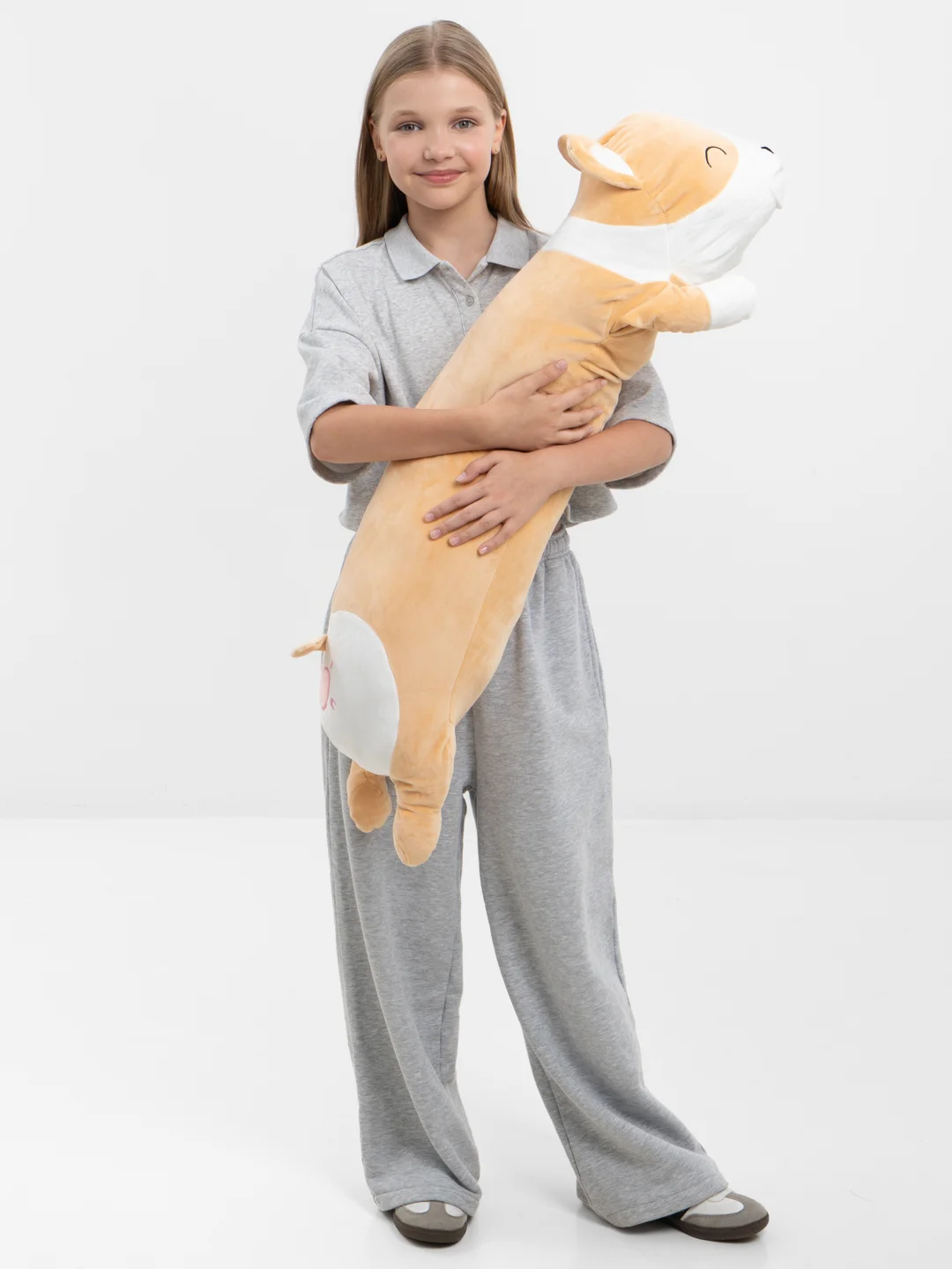 Корги мягкая игрушка, гусь обнимусь, кот батон Хаски, разные размеры