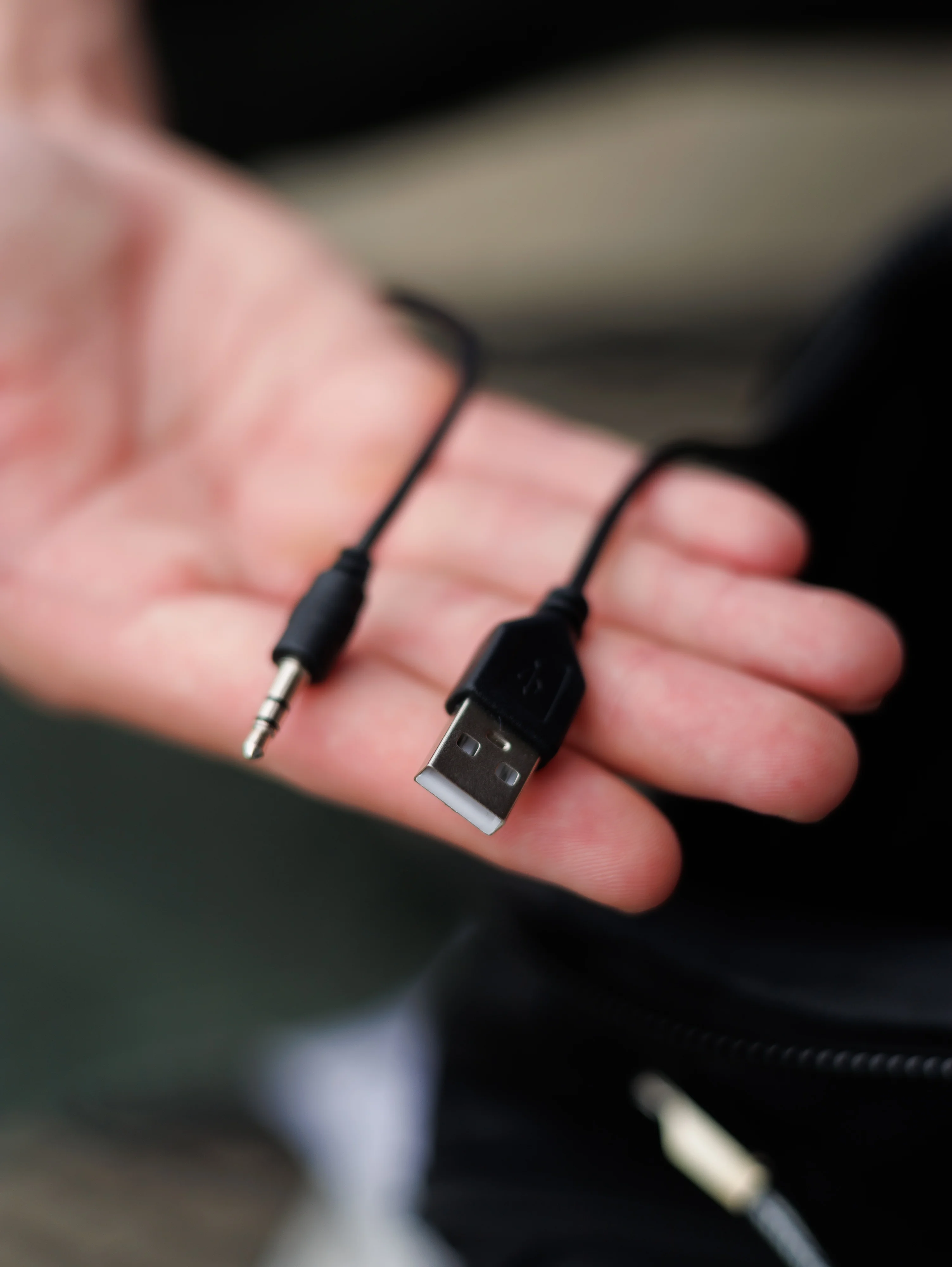 Черный мужской рюкзак, подростковый, школьный, с USB и аудио выходами