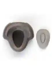 Серый горшок детский с крышкой AMAROBABY Ergonomic
