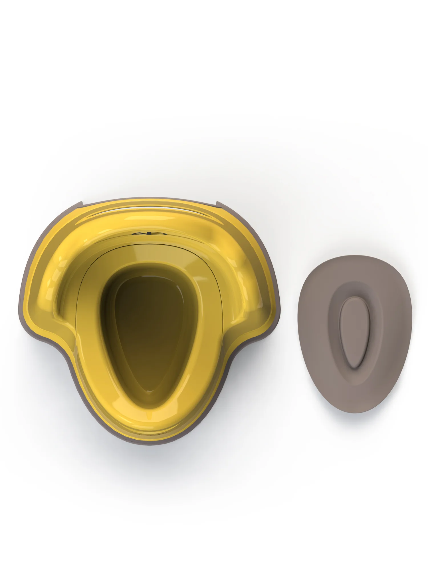 Бирюзовый горшок детский с крышкой AMAROBABY Ergonomic