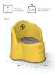 Бирюзовый горшок детский с крышкой AMAROBABY Ergonomic