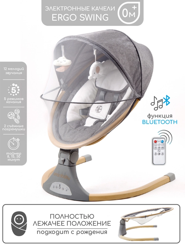 Качели электронные детские AMAROBABY ERGO SWING