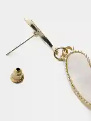 Черный серьги женские ассиметричные