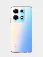Прозрачный чехол для Infinix Note 30 силиконовый BROSCORP прозрачный с бортиком- защитой вокруг камер