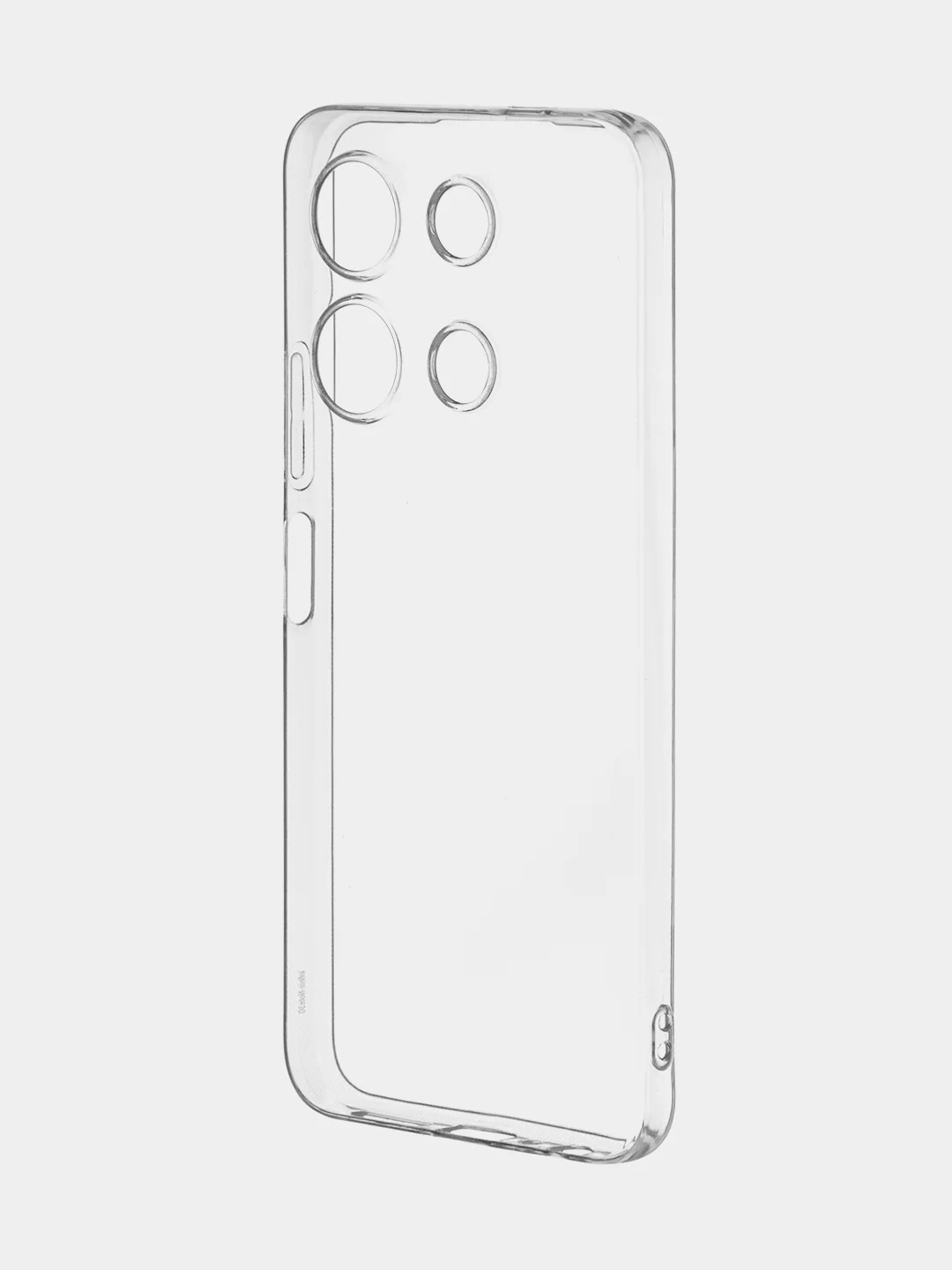 Прозрачный чехол для Infinix Note 30 силиконовый BROSCORP прозрачный с бортиком- защитой вокруг камер