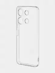 Прозрачный чехол для Infinix Note 30 силиконовый BROSCORP прозрачный с бортиком- защитой вокруг камер