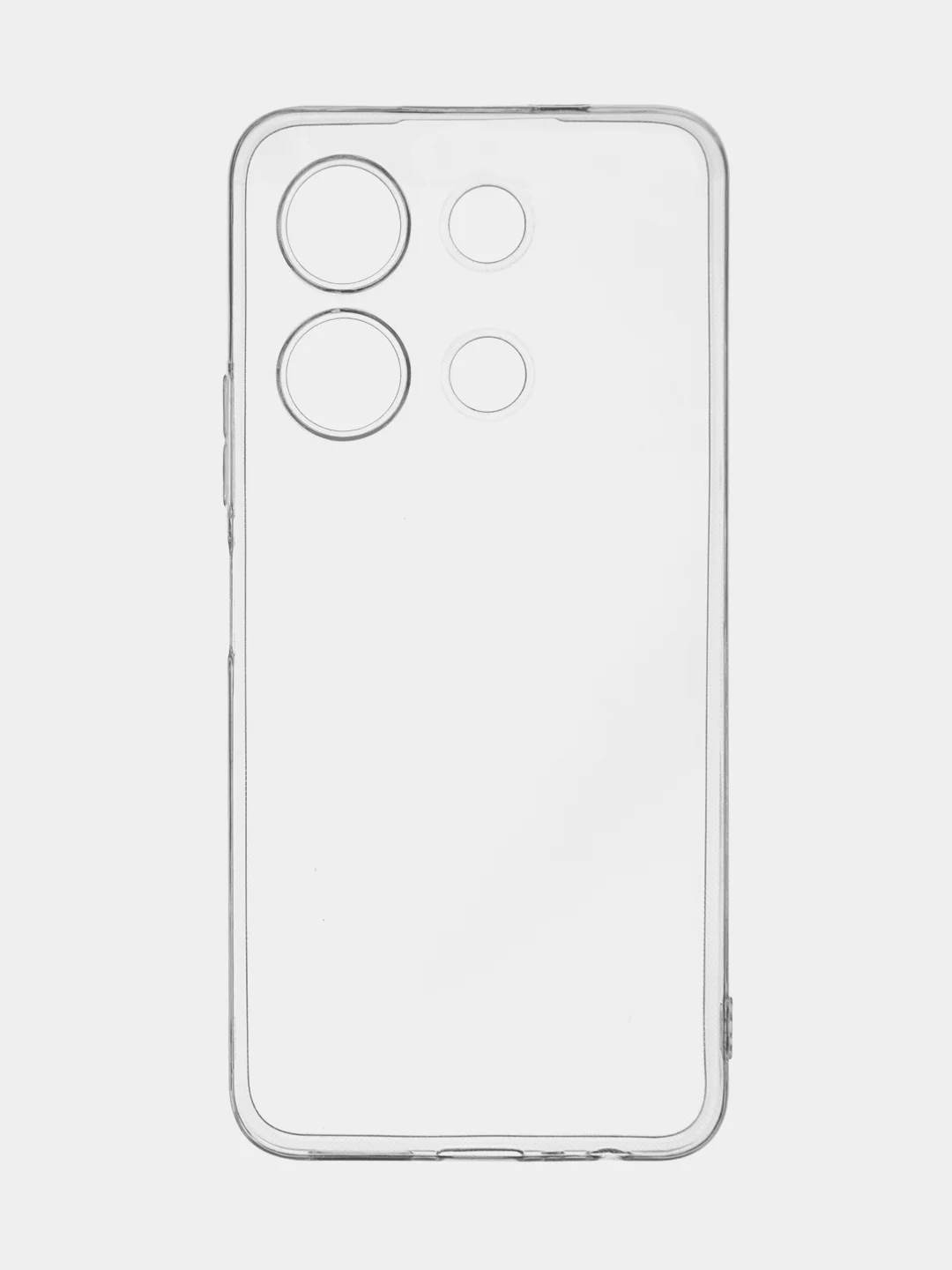 Прозрачный чехол для Infinix Note 30 силиконовый BROSCORP прозрачный с бортиком- защитой вокруг камер