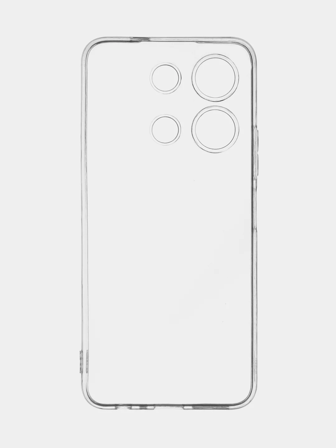 Прозрачный чехол для Infinix Note 30 силиконовый BROSCORP прозрачный с бортиком- защитой вокруг камер