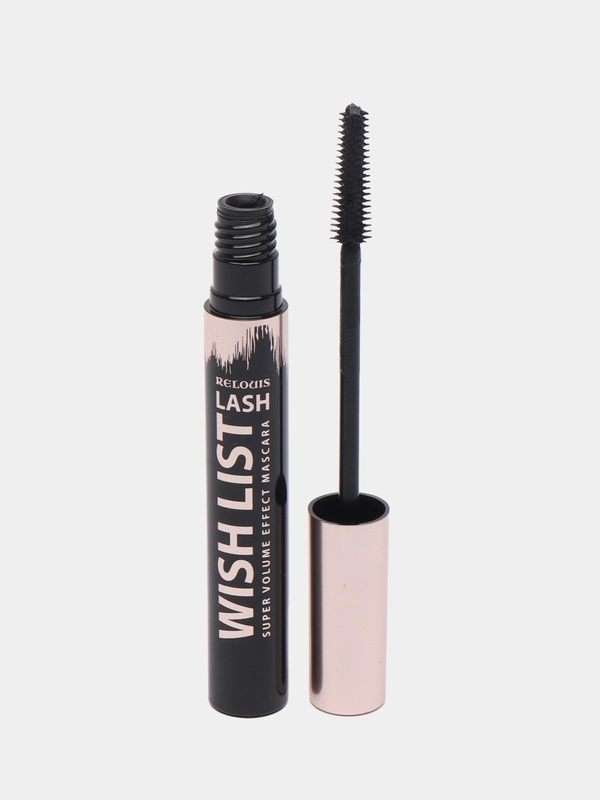 Тушь для ресниц черная суперобъема  "LASH WISH LIST"