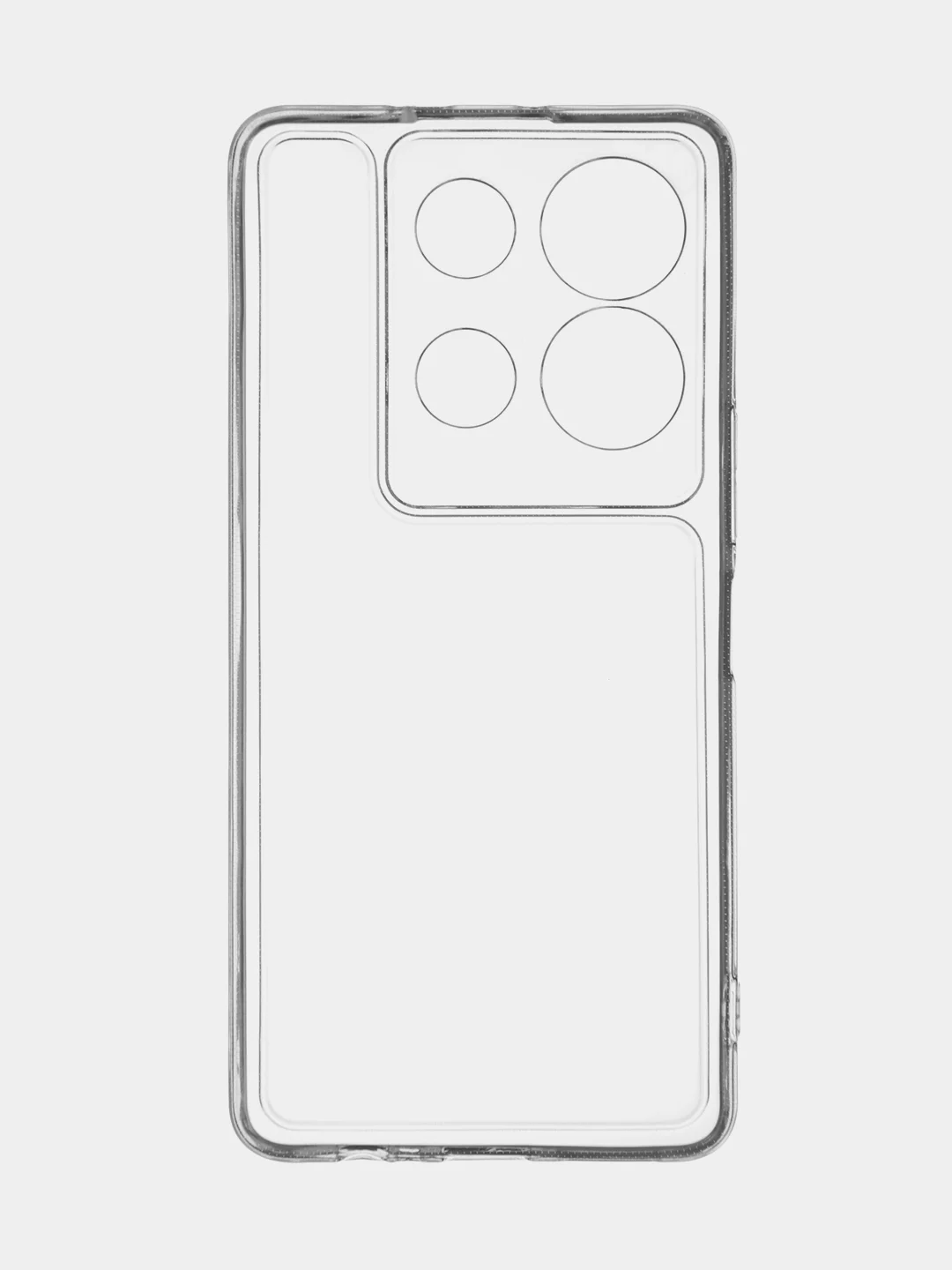 Прозрачный чехол для Infinix Note 30 VIP силиконовый BROSCORP прозрачный с бортиком- защитой камер