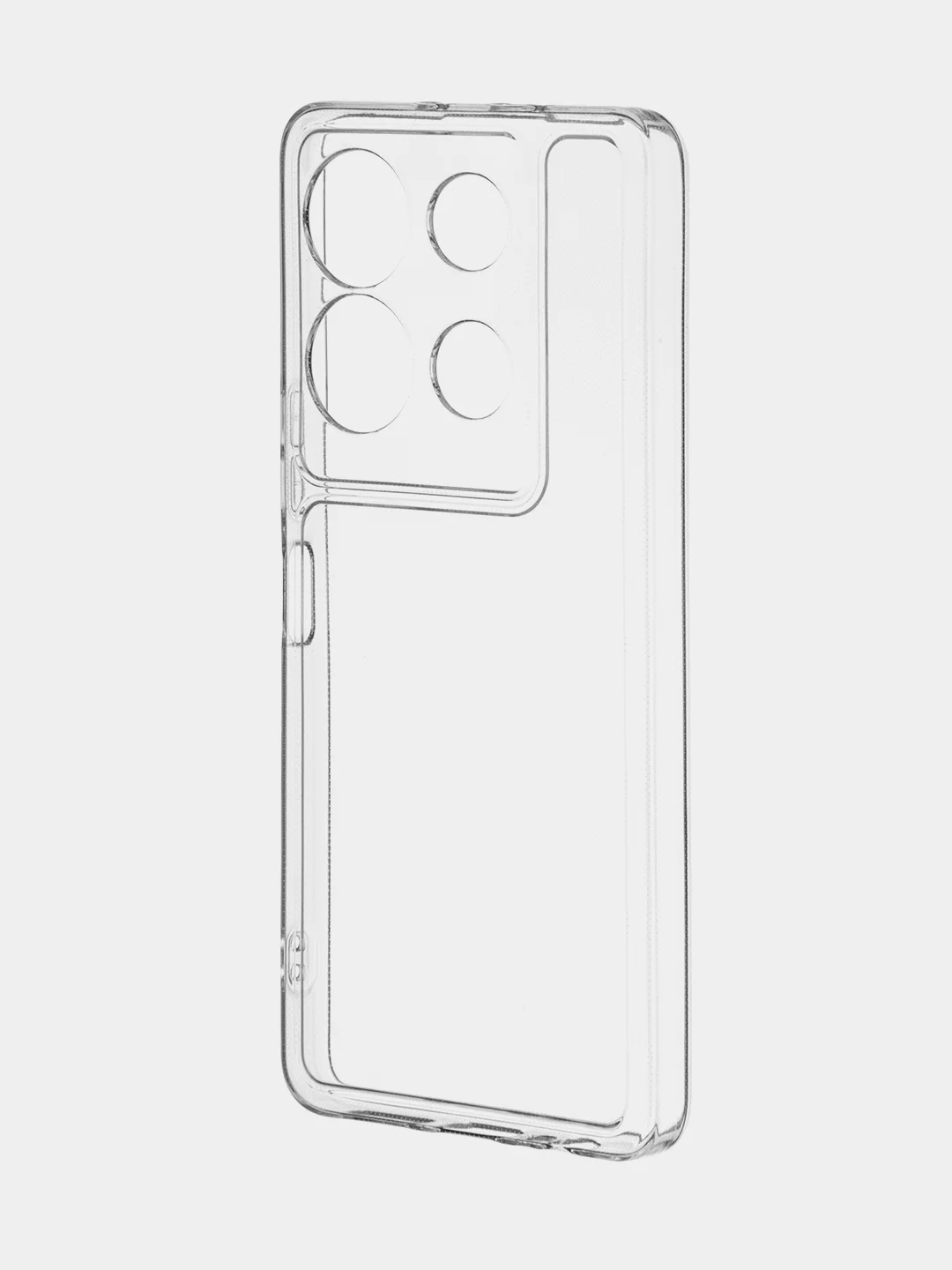 Прозрачный чехол для Infinix Note 30 VIP силиконовый BROSCORP прозрачный с бортиком- защитой камер