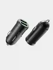 Красный автомобильное зарядное устройство 2 USB, 2,4А