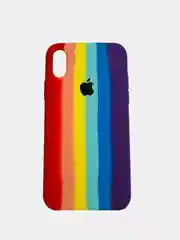 Чехол SILICONE COVER разноцветный для iPhone X / XS
