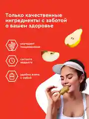 Овсяное протеиновое печенье ProteinRex Flapjack, без сахара, яблоко-груша, 60 г