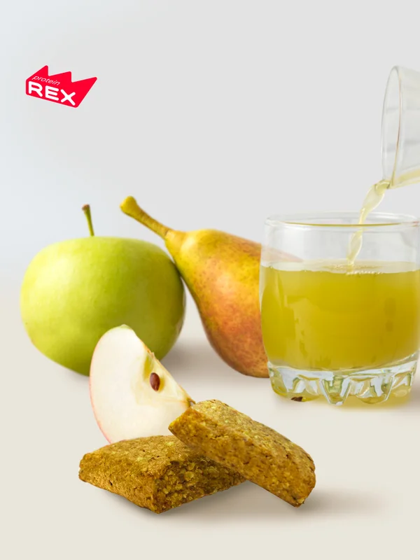 Овсяное протеиновое печенье ProteinRex Flapjack, без сахара, яблоко-груша, 60 г
