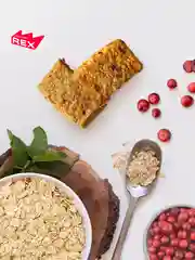 Овсяное протеиновое печенье ProteinRex Flapjack, без сахара, клюква, 60 г