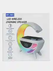 Умный RGB Светильник с Bluetooth Колонкой и Беспроводной Зарядкой 15 Вт  BT3401