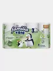 Бумага туалетная FAMILIA TRIO, 3 слоя, 8 рулонов