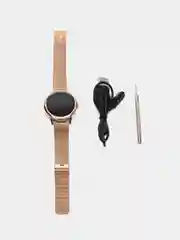 Золотой смарт часы женские наручные Smart Watch CF80 круглые
